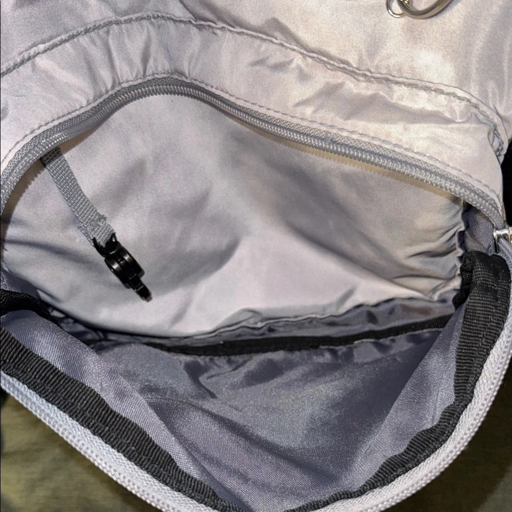 Adidas Gray Backpack with Black Mesh Accents - Picture 4 of 8